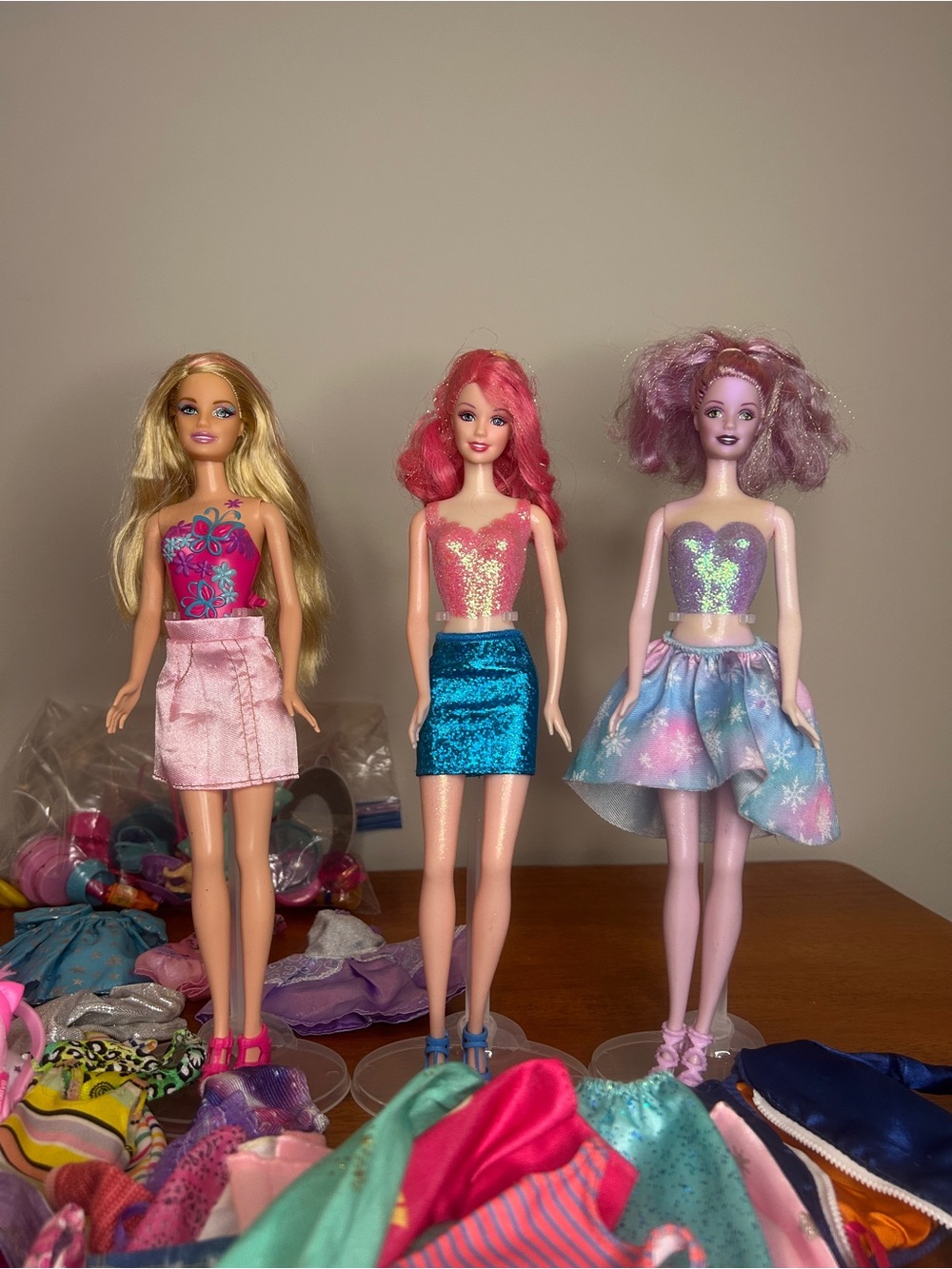 Barbie doll and clothing lot